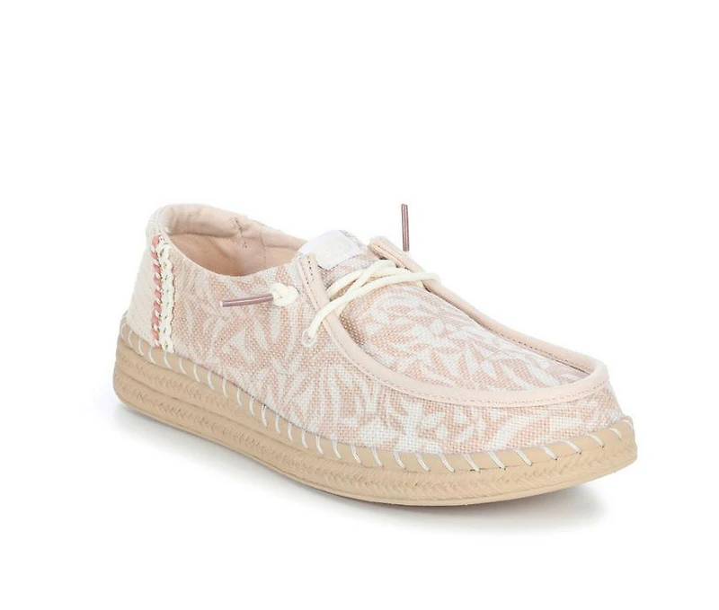 Women's HEYDUDE Wendy Espadrille Retro Palm Casual Shoes