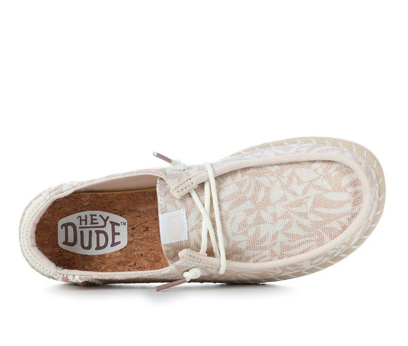Women's HEYDUDE Wendy Espadrille Retro Palm Casual Shoes