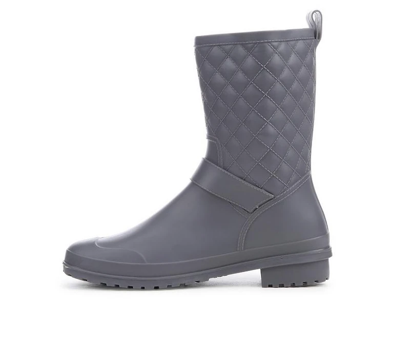 Women's Capelli New York Solid Quilted Rain Boots