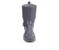 Women's Capelli New York Solid Quilted Rain Boots