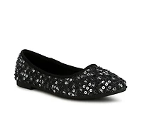Women's London Rag Sujet Flats