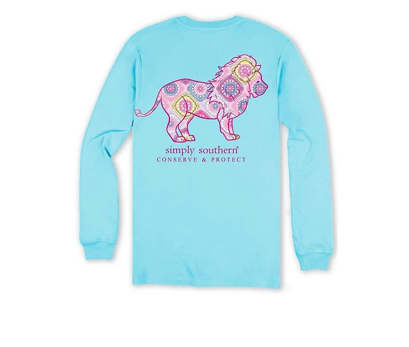 Simply Southern Tracking Lion Long Sleeve Tee