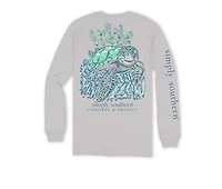 Simply Southern Tracking Turtle Grow Long Sleeve Tee
