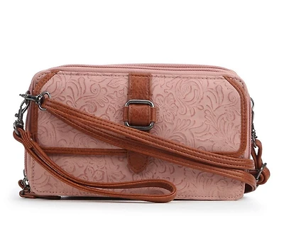 Bueno Of California Toiled Wallet on a String Crossbody Bag