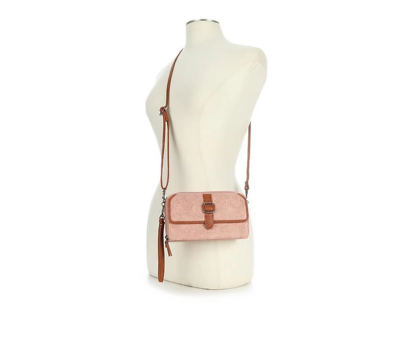 Bueno Of California Toiled Wallet on a String Crossbody Bag
