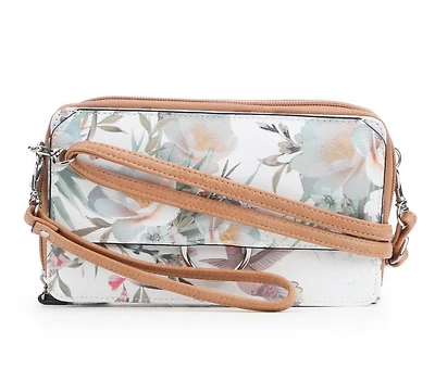 Bueno Of California Print Wallet on a String Crossbody Bag
