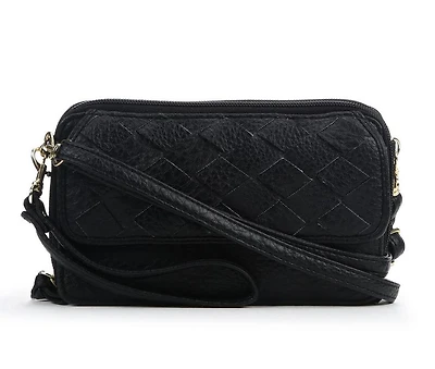 Bueno Of California Woven Wallet on a String Crossbody Bag