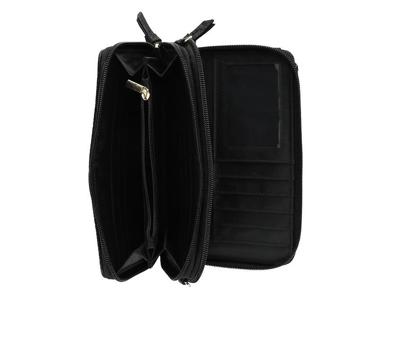 Bueno Of California Woven Wallet on a String Crossbody Bag