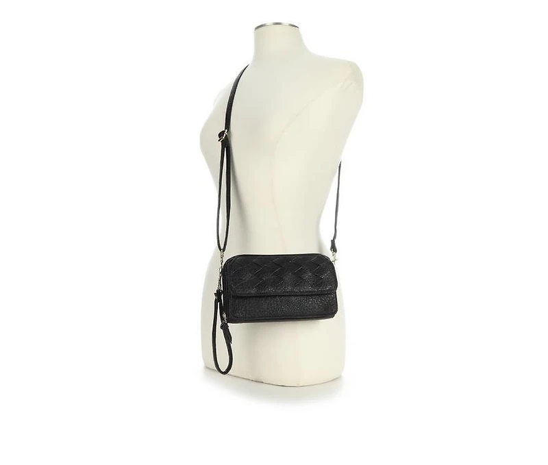 Bueno Of California Woven Wallet on a String Crossbody Bag