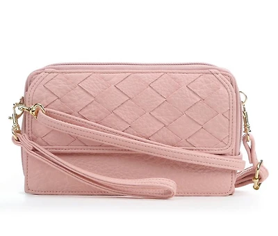 Bueno Of California Woven Wallet on a String Crossbody Bag