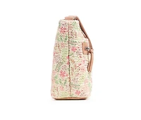 Bueno Of California Straw Top Zip Handbag