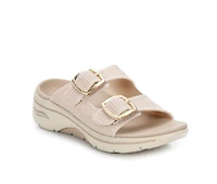 Women's Skechers Go Walk Arch Fit 140871 Wedge Sandals