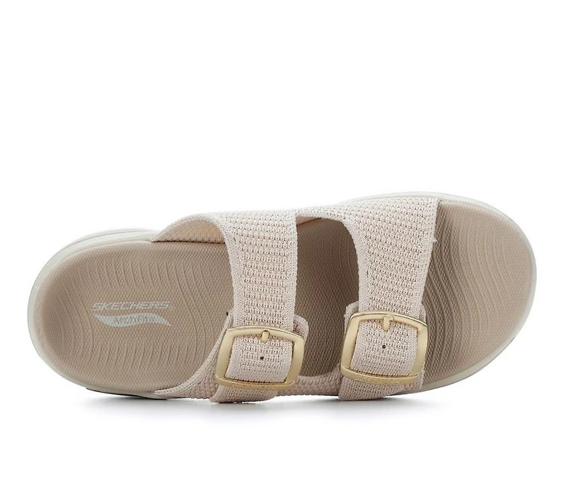 Women's Skechers Go Walk Arch Fit 140871 Wedge Sandals
