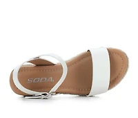 Girls' Soda Little Kid & Big Treasure Wedge Sandals