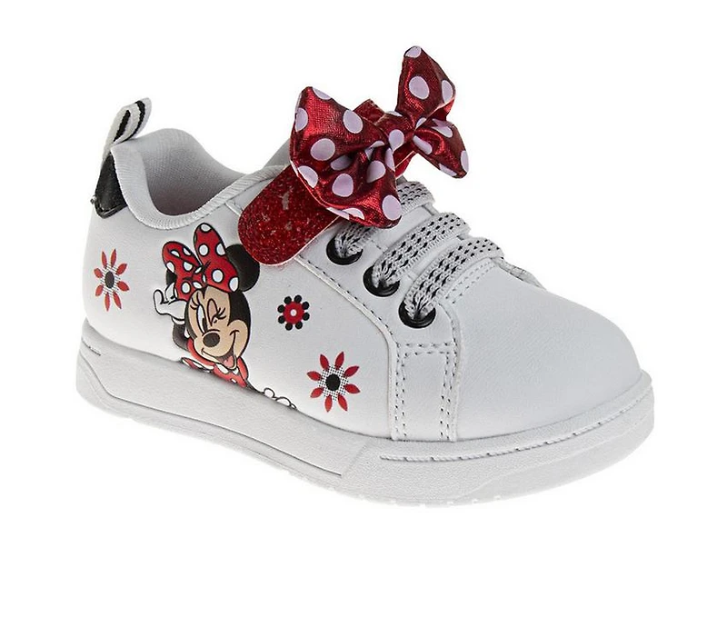 Girls' Disney Toddler Minnie Mouse Dots & Bow Sneakers