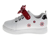 Girls' Disney Toddler Minnie Mouse Dots & Bow Sneakers