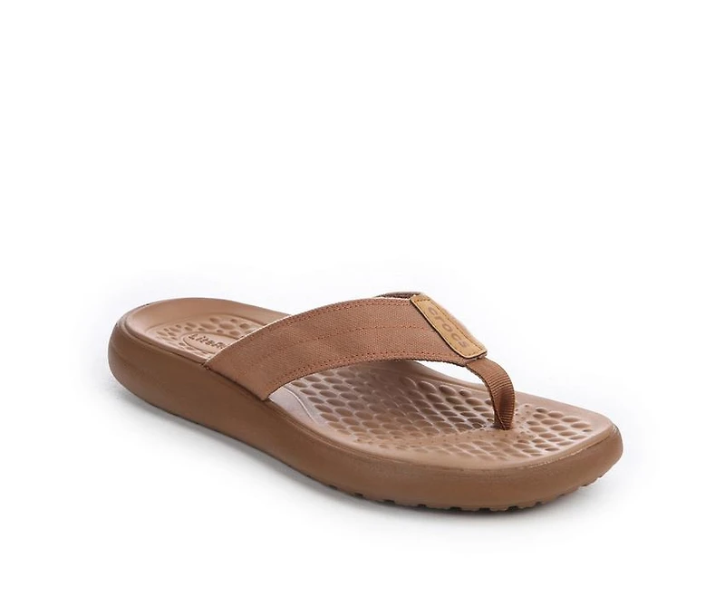 Men's Crocs Yukon Vista LR Canvas Flip-Flops
