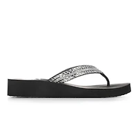 Women's Yellow Box Jovina Wedge Flip-Flops