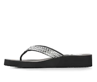 Women's Yellow Box Jovina Wedge Flip-Flops