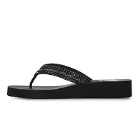 Women's Yellow Box Jovina Wedge Flip-Flops