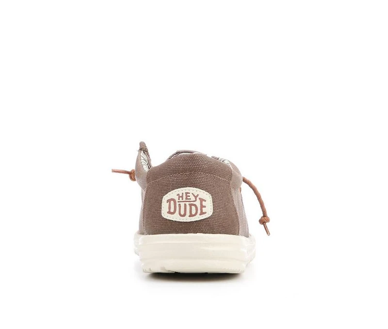 Men's HEYDUDE Wally Waxed Canvas Casual Shoes