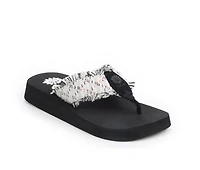 Women's Yellow Box Falsya Flip-Flops