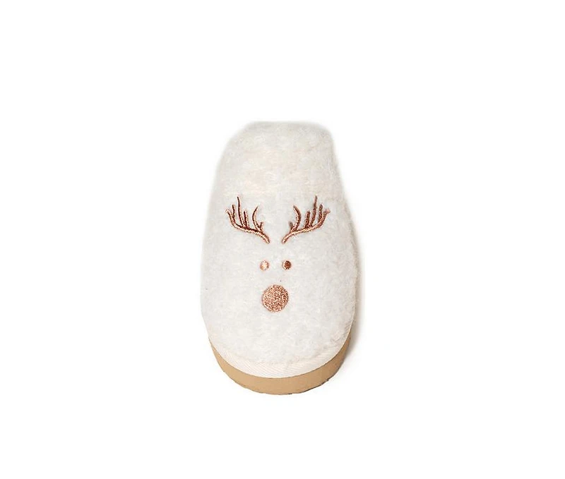 Women's Minnetonka Reindeer Scuff Slippers