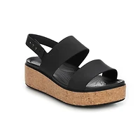 Women's Crocs Brooklyn Cork Low Wedge Sandals