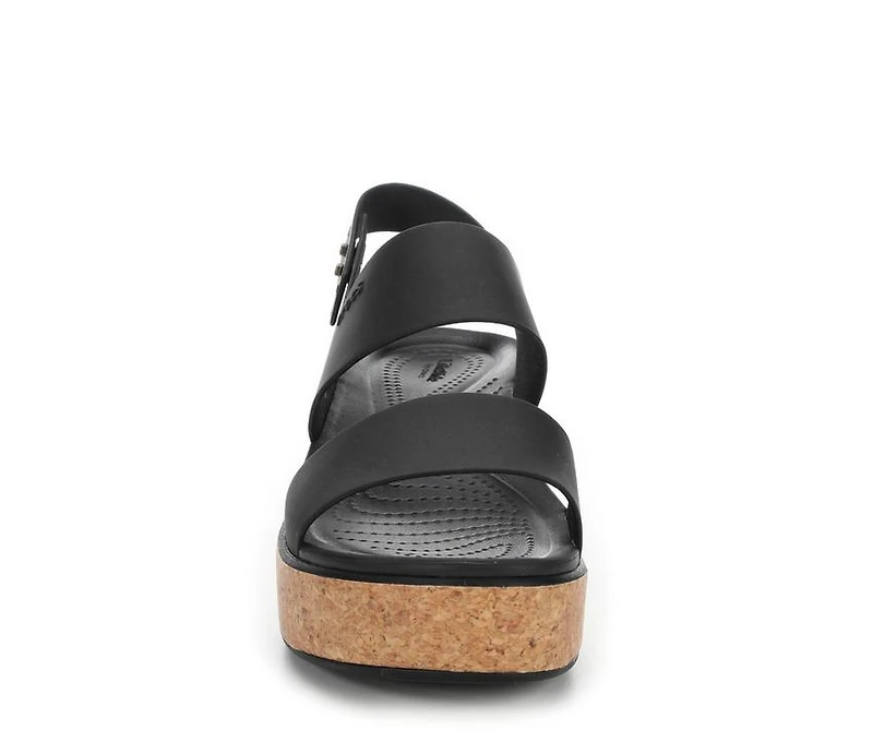 Women's Crocs Brooklyn Cork Low Wedge Sandals