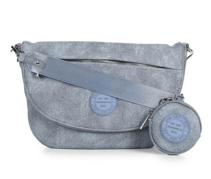 Sam & Libby Denim Crescent Shoulder Handbag