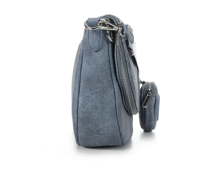 Sam & Libby Denim Crescent Shoulder Handbag
