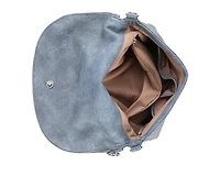 Sam & Libby Denim Crescent Shoulder Handbag