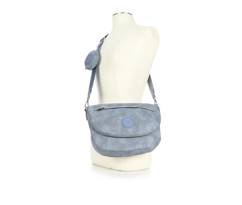 Sam & Libby Denim Crescent Shoulder Handbag