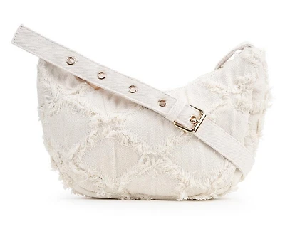 Olivia Miller Denim Crescent Handbag