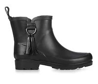 Women's Capelli New York Matte Solid Rain w/ Tassel Boots