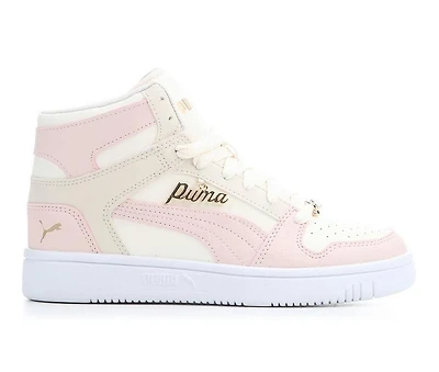 Girls' Puma Big Kid Rebound Layup Bling High Top Sneakers