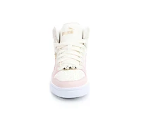 Girls' Puma Big Kid Rebound Layup Bling High Top Sneakers