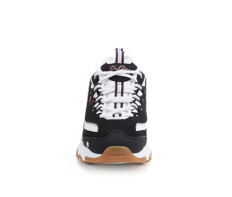 Women's Skechers 150553 Dlites Floral Sneakers