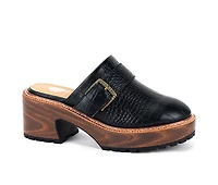Women's Yellow Box Barker Platform Clogs