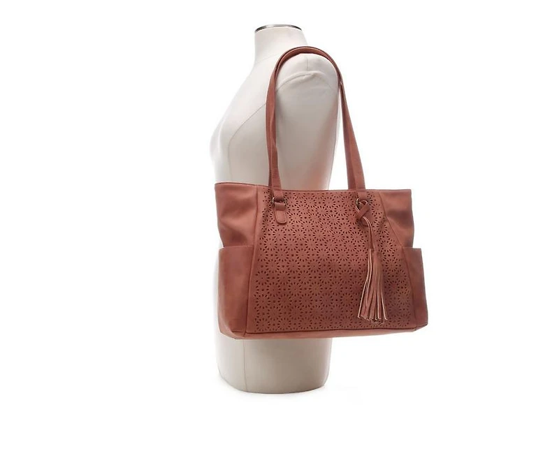 Bueno Of California Geo Perf Tote Handbag