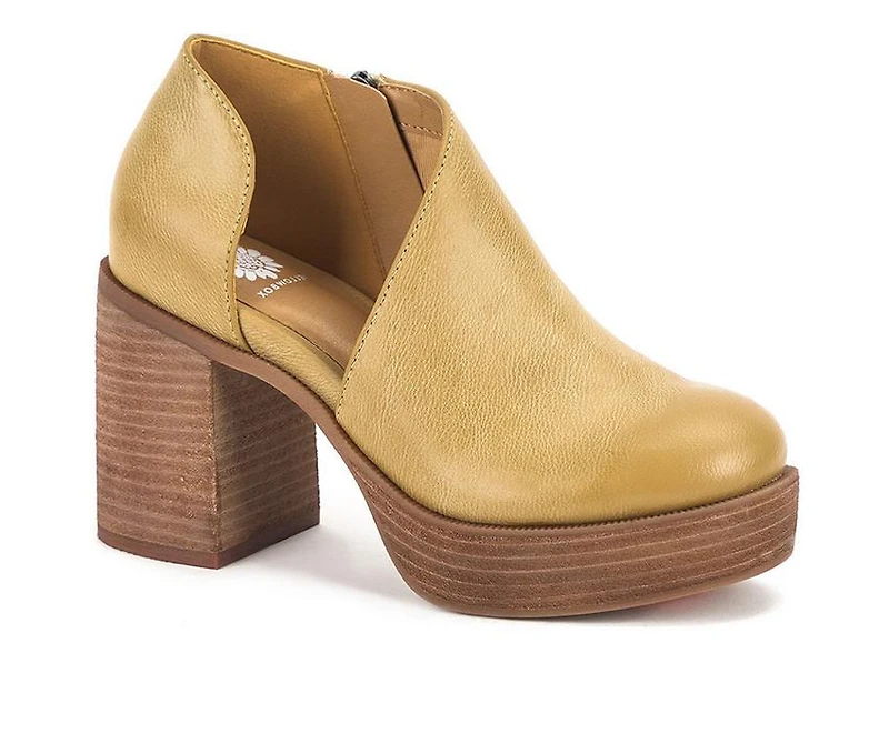 Women's Yellow Box Loredo D'Orsay Platform Clogs