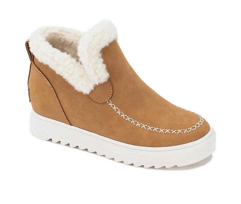 Women's Yellow Box Moritz Shearling Wedge Boots