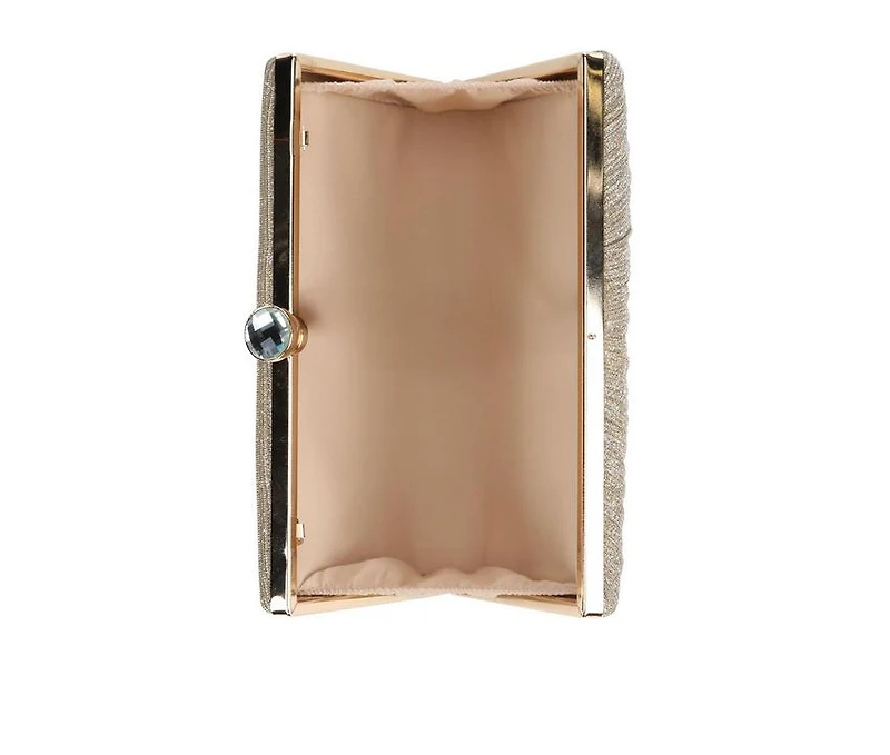 Vanessa Pleated Glitter Clutch