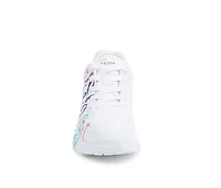 Girls' Skechers Street Little Kid & Big Uno Lite Gold Crown Sneakers