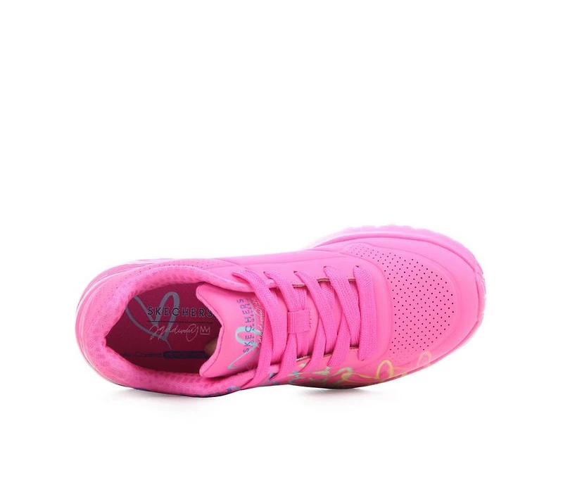 Girls' Skechers Street Little Kid & Big Uno Lite Gold Crown Sneakers