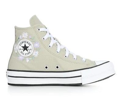 Girls' Converse Chuck Taylor Embroidered Floral Lift Sneakers