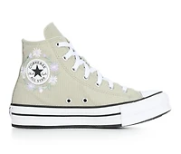 Girls' Converse Chuck Taylor Embroidered Floral Lift Sneakers