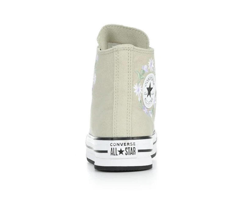 Girls' Converse Chuck Taylor Embroidered Floral Lift Sneakers
