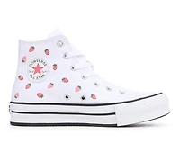 Girls' Converse Big Kid Chuck Taylor Lift Strawberry High-Top Sneakers