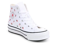Girls' Converse Big Kid Chuck Taylor Lift Strawberry High-Top Sneakers